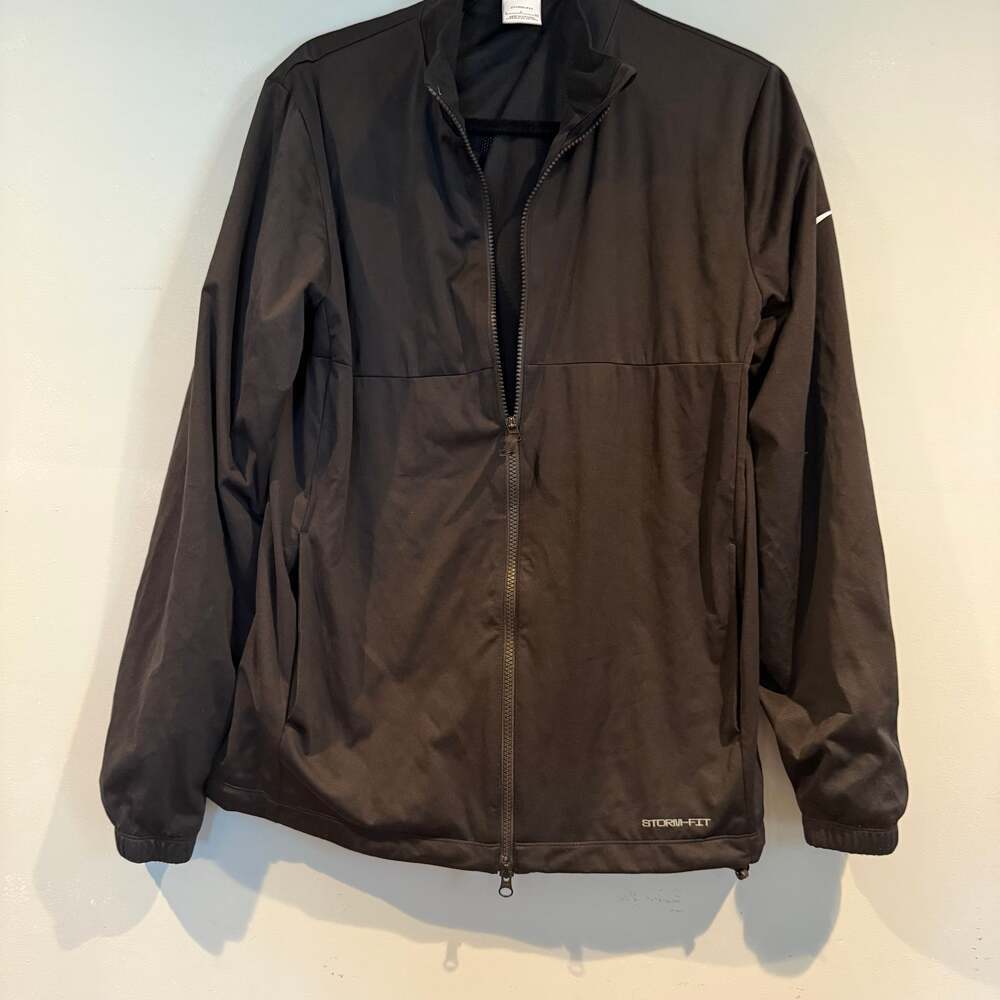 Nike Storm-FIT Black Full Zip Jacket Men’s Small Wind & Water Resistant